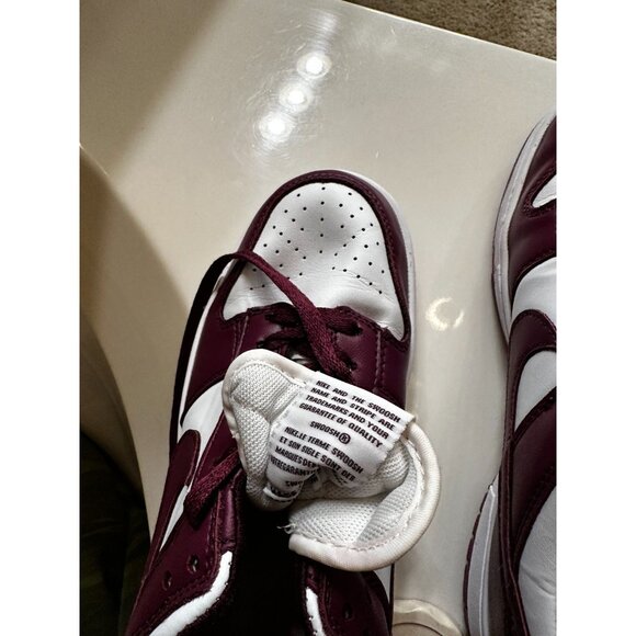 Nike Dunk Low Team Red White Leather DD1503-108 Size 8.5 - Picture 3 of 12